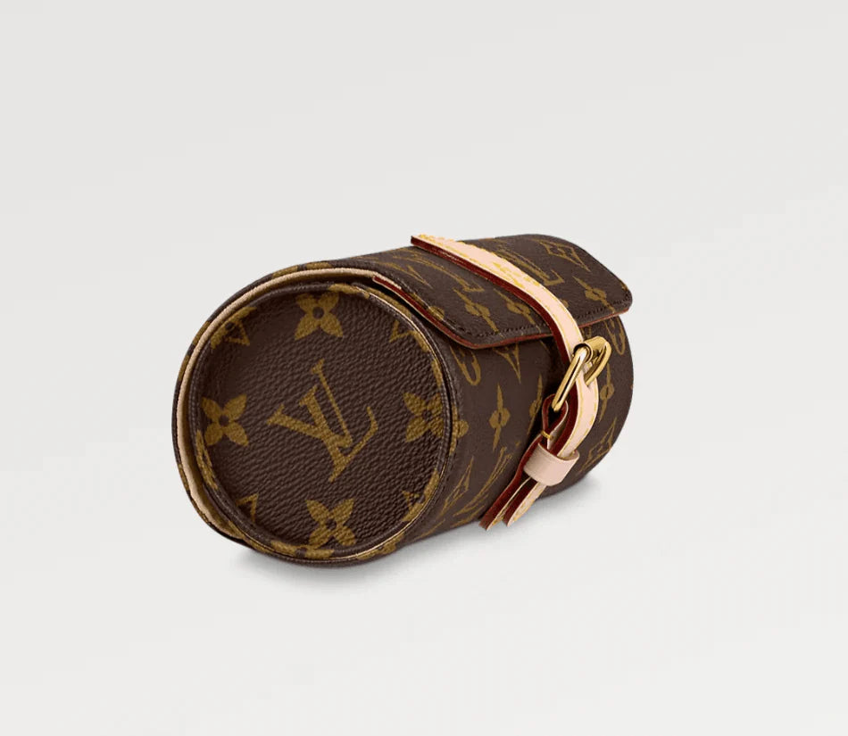 LV watch case in CLASSIC MONOGRAM BROWN