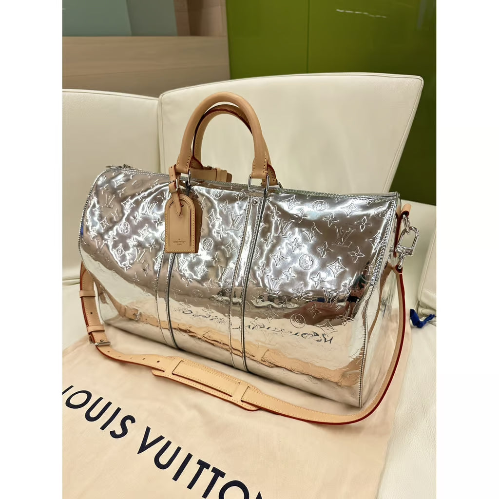 LV keepall duffle in SILVER! VERY RARE! 🔥