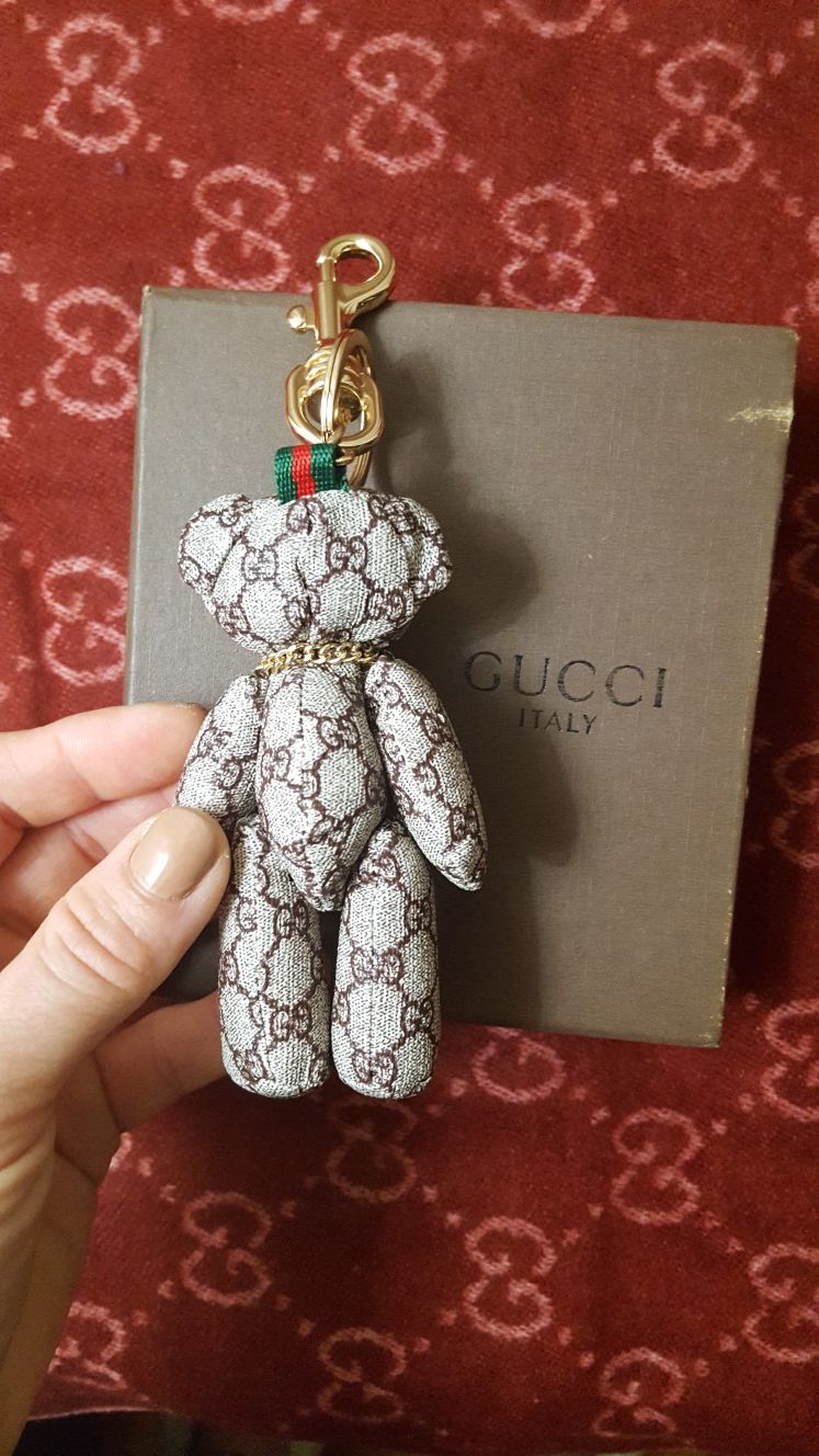 Gucci Teddy Bear key/bag ornament 🧸