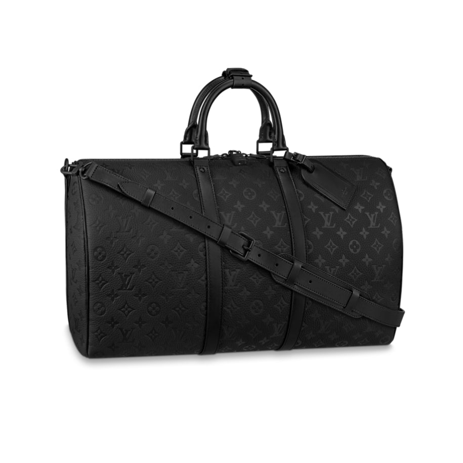 LV keepall duffle in embossed BLACK leather!